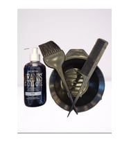 Jeans Color Boya Su Bazlı Mavi 250 ml Boya Kabı Fırçası Set