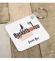 Kişiye Özel Basketbolculara Özel Kare Anahtarlık