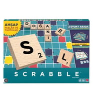 Scrabble Orijinal Ahşap İkisi Bir Arada Türkçe JLJ64