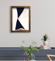 BK Gift Otel Odası Konseptli Doğal Masif Ahşap Çerçeveli Tablo 45x65cm-51