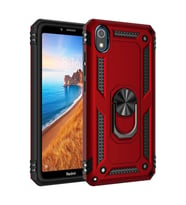 Pilelistore   Xiaomi Redmi 7A Kılıf Sofya Yüzüklü Silikon Kapak - Kırmızı