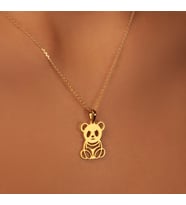 Panda 14 Ayar Altın Kolye