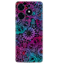 Tecno Spark 10 Pro Kılıf Silikon Desen Özel Seri Colurful Mandala 1667