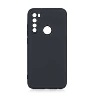 Xiaomi Redmi Note 8 Kılıf Özel Orijinal Lansman Serisi, İçi Kadife, Pürüzsüz Yumuşak ve Mat TPU Silikon (Siyah)