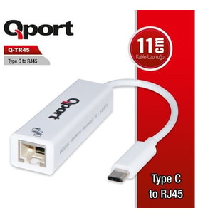 QPORT Q-TR45 Gigabit 1port Type-C Ethernet