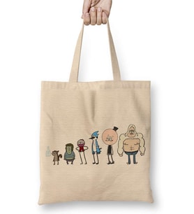 Regular Show Rules Are For Fools Rickboy Bez Çanta Uzun Saplı
