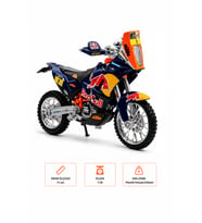 Bburago 1:18 KTM 450 Rally Dakar Red Bull Diecast Model Motosiklet