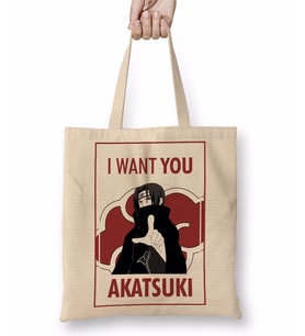 Recruta Akatsuki Naruto Bez Çanta Uzun Saplı