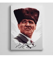 Atatürk İmza 2 Kanvas Tablo