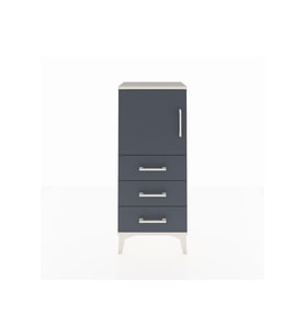 Arges Komodin 2 Raflı 3 Çekmeceli Tek Kapaklı 44x30x106 Aytaşı-Antrasit