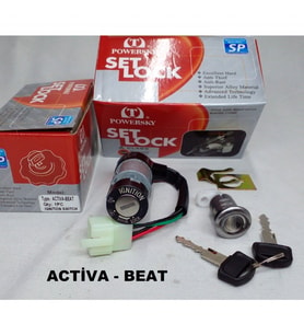 HONDA ACTİVA 100 - BEAT (ESKİ TENEKE KASA ) KONTAK SETİ  ARASMOTO (Siyah)