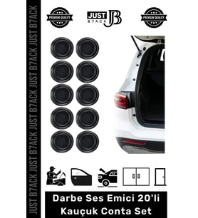 #DarbeEmici Kaliteli Yapışkanlı Araba Kaput Araç Bagaj Kapısı Darbe Ses Emici 20'li Kauçuk Conta Set