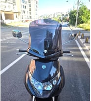 MOTOCAM Piaggio Beverly 250 Ön Cam 2005-2007 Model 44cm Siyah Renkli 4mm