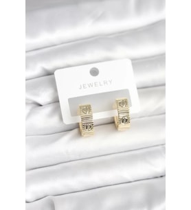 Pirinç Gold Renk Halka Kadın Küpe - TJ-BKP11381