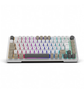 IKG-455 Empousa Gasket Blue Swıtch Rgb Mekanık Gamıng Klavye Beyaz
