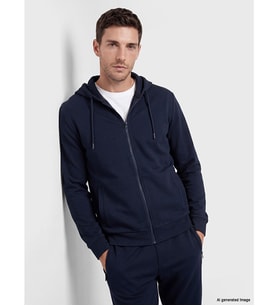 LCWAIKIKI Classic Lacivert Kapüşonlu Erkek Fermuarlı Sweatshirt