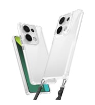 Xiaomi Redmi Note 13 Pro 4G Uyumlu Kılıf Airbagli Takılabilir Askı Aparatlı Zore Snap Silikon Kapak