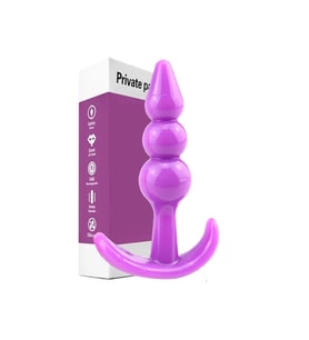 Mini Silicone  Beads  Plug Yumuşak  Alıştırıcı Mor