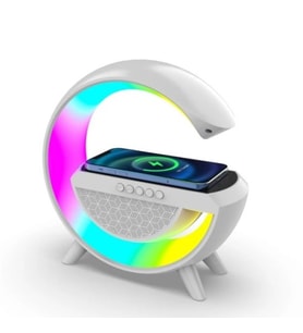 Kablosuz Şarj Standlı RGB Hoparlör