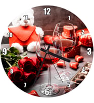 Cakatablo Romantik Buluşma Gecesi Görseli Duvar Saati