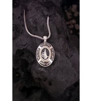 925 Ayar Gümüş Osmanlı Tuğrası Oval Erkek Cevşen Kolye