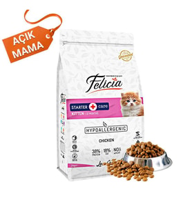 Felicia Low Grain HypoAllergenic Tavuklu Hamsili 2 kg Yavru Kuru Kedi Maması - Açık Paket