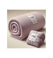 Çift Kişilik Lila Ranforce Dokuma Lastikli Çarşaf ve Yastık Kılıfı 160x200+30'ar CM Köşe Yüksekliği