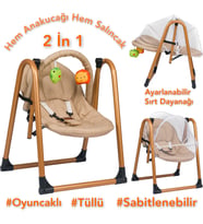 Yogh Lucca Bebek Salıncağı ve Anakucağı Bebek Rahatlatıcı Salıncak Hamak (Standart)
