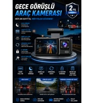 GPS ve WiFi Destekli 4 Kameralı Araç Güvenlik Sistemi