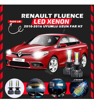 Renault Fluence 2010-2016 Uzun Far Uyumlu Şimşek Etkili Led Xenon Pro Series H7