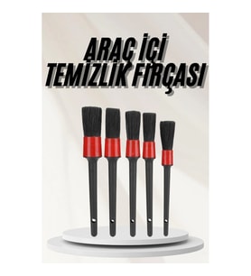 Mey İthalat® Araç İçi Led Aksesuar 5 Farklı Detaylı Araba Temizlik Fırçası Oto Temizleme Fırçası