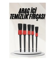 Mey İthalat® Araç İçi Led Aksesuar 5 Farklı Detaylı Araba Temizlik Fırçası Oto Temizleme Fırçası