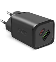 GaN Şarj Cihazı, 1 USB-C PD, 1 USB-A Hızlı Şarj