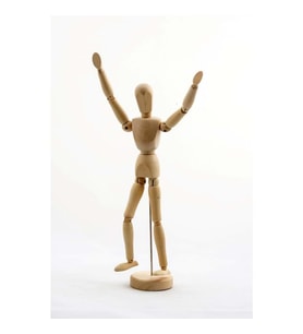 Ahşap Model Manken Ahşap Robot 30 Cm