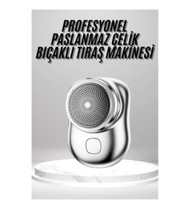 Mey İthalat® Mini Sıfır Sakal Yanak Tıraş Makinesi USB Şarjlı Sıfır Sakal Taşınabilir Korumalı