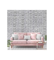 Dreamwall Jakarlı Çizgi Desenli Silinebilir Sağlıklı Tekstil Duvar Kağıdı (Çok Renkli)
