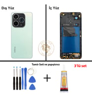 Infinix Hot 40İ Ufuk Altını Uyumlu Orta Kasa + Yapıştırıcı ve Vida Seti Full Kasa Kapak Gövde
