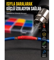 560 Makaron Seti Elektrik Ve Elektronik Kablo İzolasyon Tamir Seti