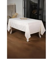 Bambu Kumaş Krem Masa Örtüsü 160x220 Cm 1264 (Standart)