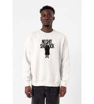 Sherlock No Shit Sherlock Beyaz Erkek 2ip Sweatshirt