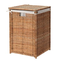 Rattan Çamaşır Sepeti 80 Litre MeridyenDukkan Naturel Kirli Çamaşır Sepeti (Kahverengi Açık)