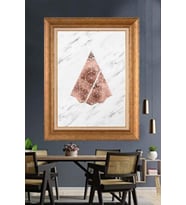 Altın Varaklı  Çerçeveli Paspartulu Tablo ndd910 (Gold)