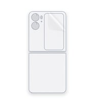 SChitec OPPO Find N2 Flip Uyumlu Arka Yüzey Hidrojel Koruyucu Film