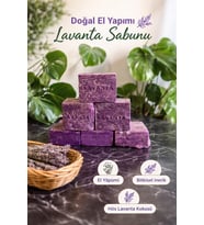 DOĞAL EL YAPIMI LAVANTA SABUNU 2 ADET