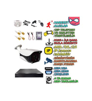 XMPro 1 KAMERALI 36 IR LEDLİ METAL 5MP SONY LENS  KASA GÜVENLİK KAMERA SETİ