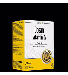 OCEAN VİTAMİN D3 400 IU 20 ML (Sarı)