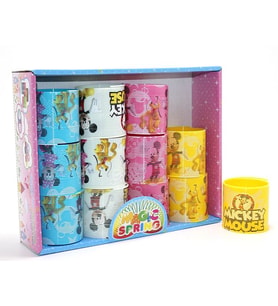 Northcity Mickey Mouse ve Minnie Baskılı Magic Spring Stres Yayı - Standlı Karışık Renk 12'li Seti