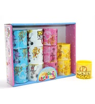 Northcity Mickey Mouse ve Minnie Baskılı Magic Spring Stres Yayı - Standlı Karışık Renk 12'li Seti