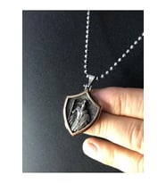 Gotik Tasarım Şovalye Asker 925 Ayar Gümüş Kolye