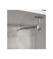 Dolap Içi (30 Cm) Krom Yuvarlak Askı Borusu( Askı Borusu +flanş+vida)